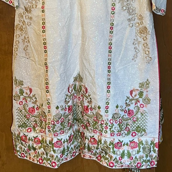 Three pieces Indian Pakistani outfit embroidered cotton - Picture 4 of 4